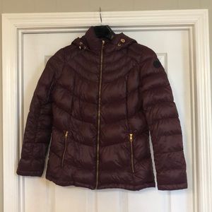 Calvin Klein maroon coat